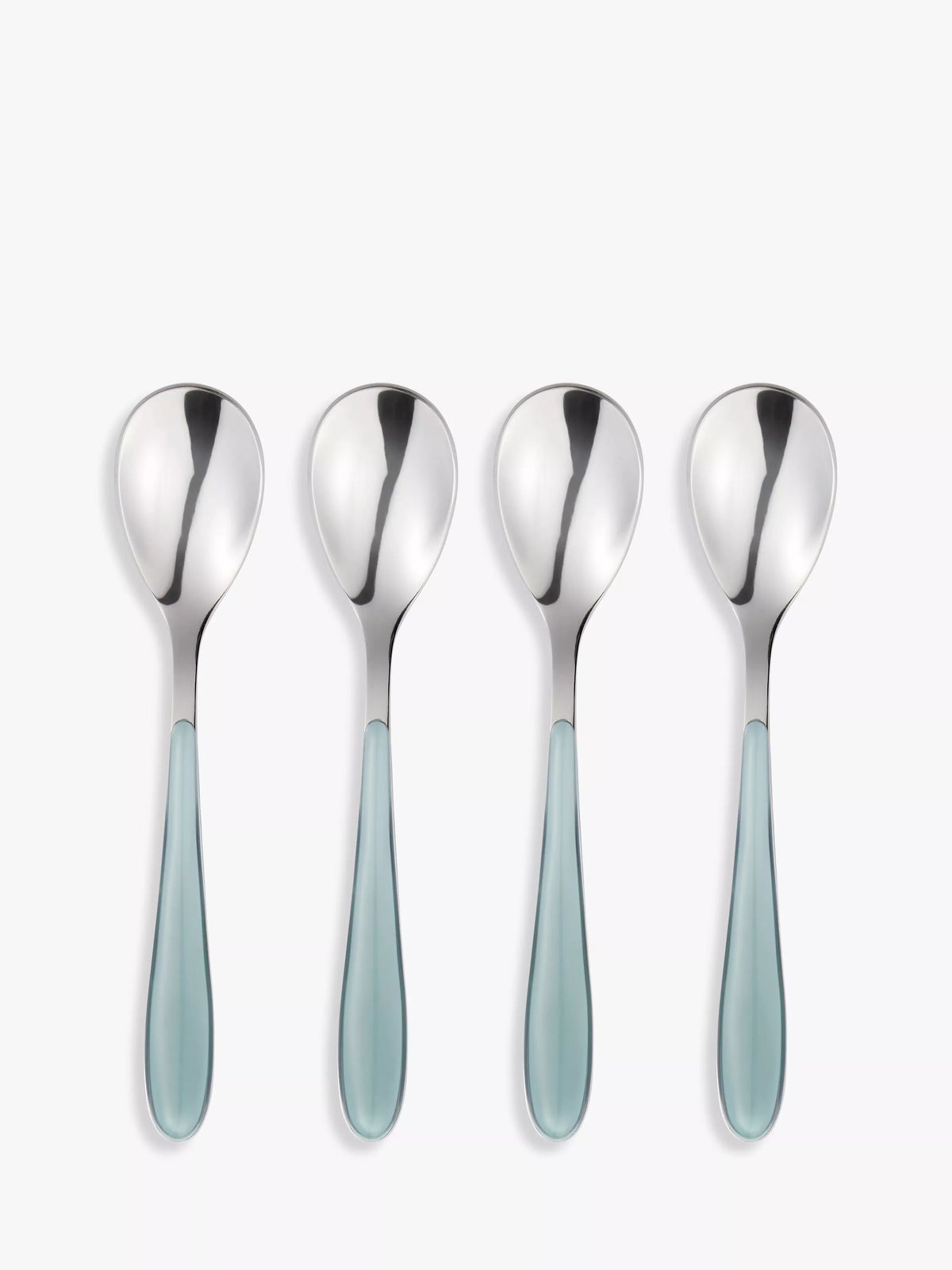 John Lewis Studio teaspoons set of 4 green handles - British product