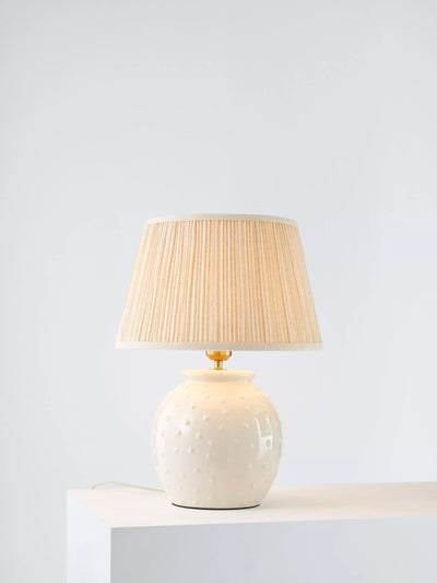 John Lewis John Lewis Seafoam Ceramic Table Lamp, White/Natural- Buy online at McGrocer