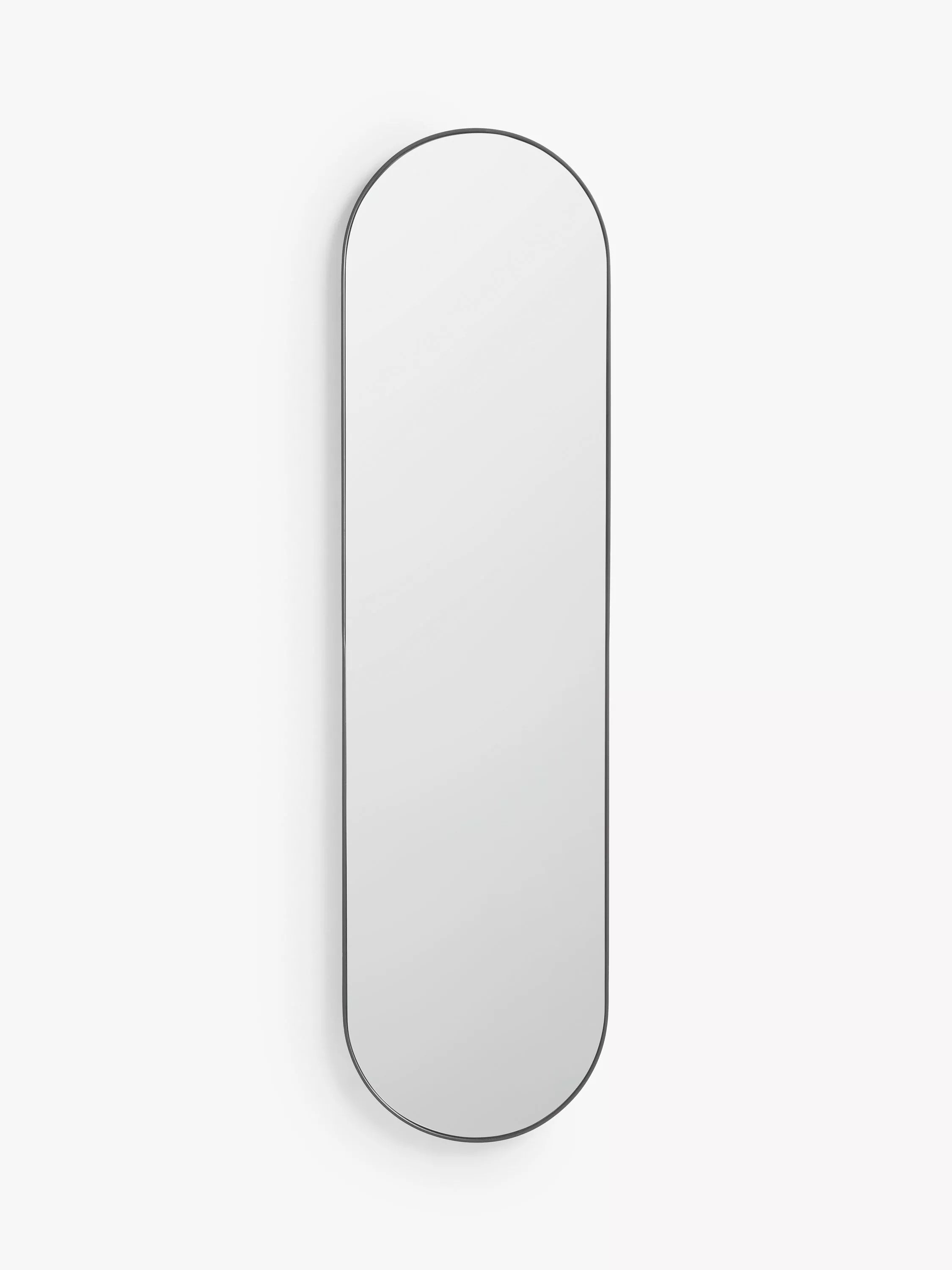 John Lewis Scandi Metal Lozenge Wall Mirror, 122 x 30cm