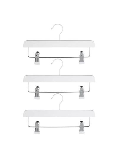 John Lewis John Lewis FSC Beech Clip Hangers Pack of 3 White- Buy online at McGrocer