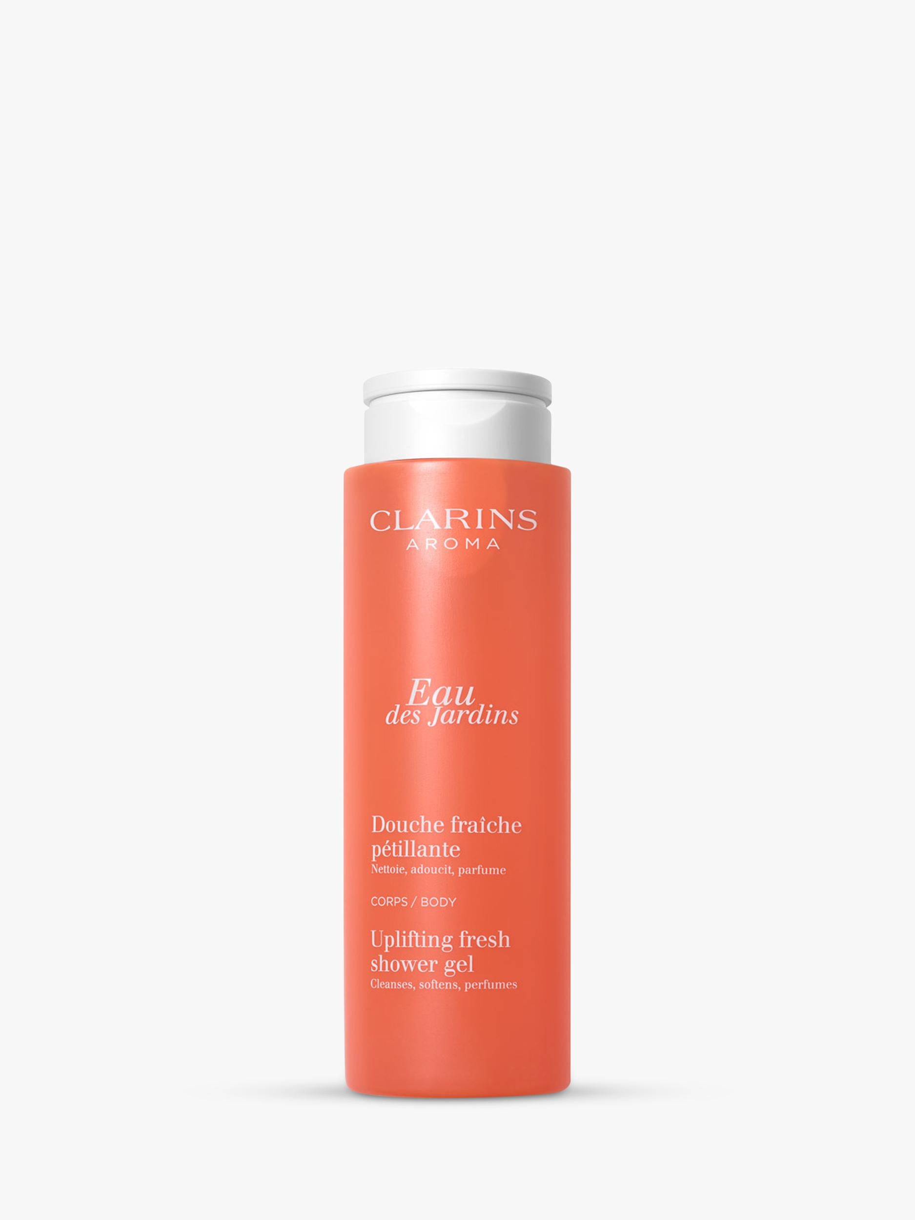 Clarins Eau des Jardins Uplifting Fresh shower gel 200ml - British product