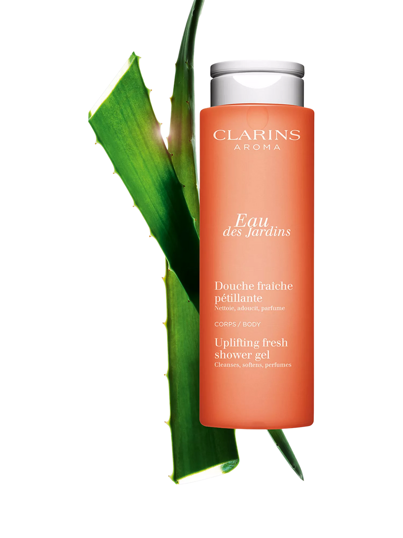 Clarins Eau des Jardins Uplifting Fresh shower gel 200ml - British product