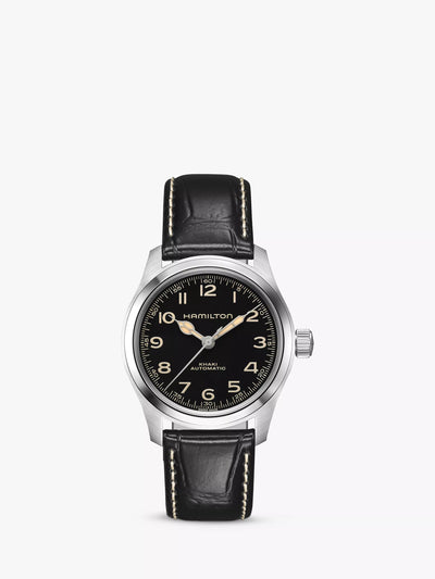 John Lewis Hamilton Khaki Field Murph Automatic Men's Wrist Watch, 38mm- Buy online at McGrocer