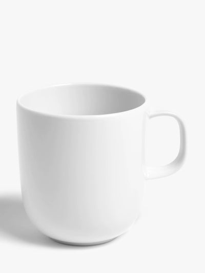 John Lewis John Lewis Dine Porcelain Large Mug 420ml White- Buy online at McGrocer