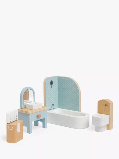 John Lewis John Lewis Odney Wooden Doll's House Bathroom Furniture Set - Toy Playset- Buy online at McGrocer