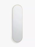 John Lewis Scandi Metal Lozenge Wall Mirror, 122 x 30cm