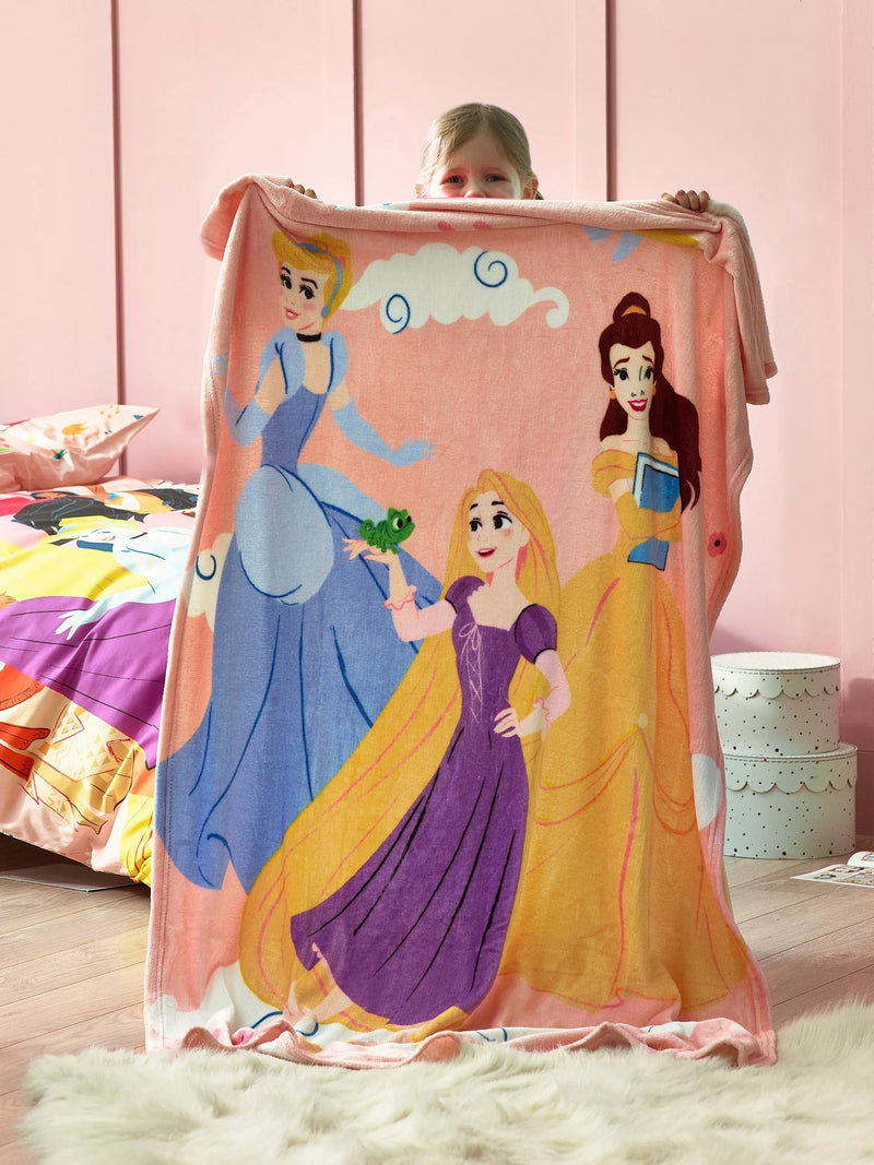 Disney Princess Fleece Throw 110 x 170cm - British product