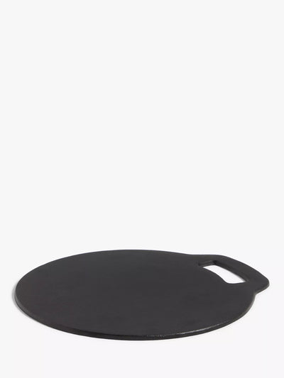 John Lewis Round Cast Iron Baking Stone for Pizza and Oven Cooking 27cm- Buy online at McGrocer