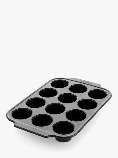 John Lewis GreenPan Aluminium Ceramic Non-Stick Muffin Tin, 12 Cup- Buy online at McGrocer