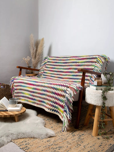 John Lewis Wool Couture Ellie Blanket Crochet Kit- Buy online at McGrocer