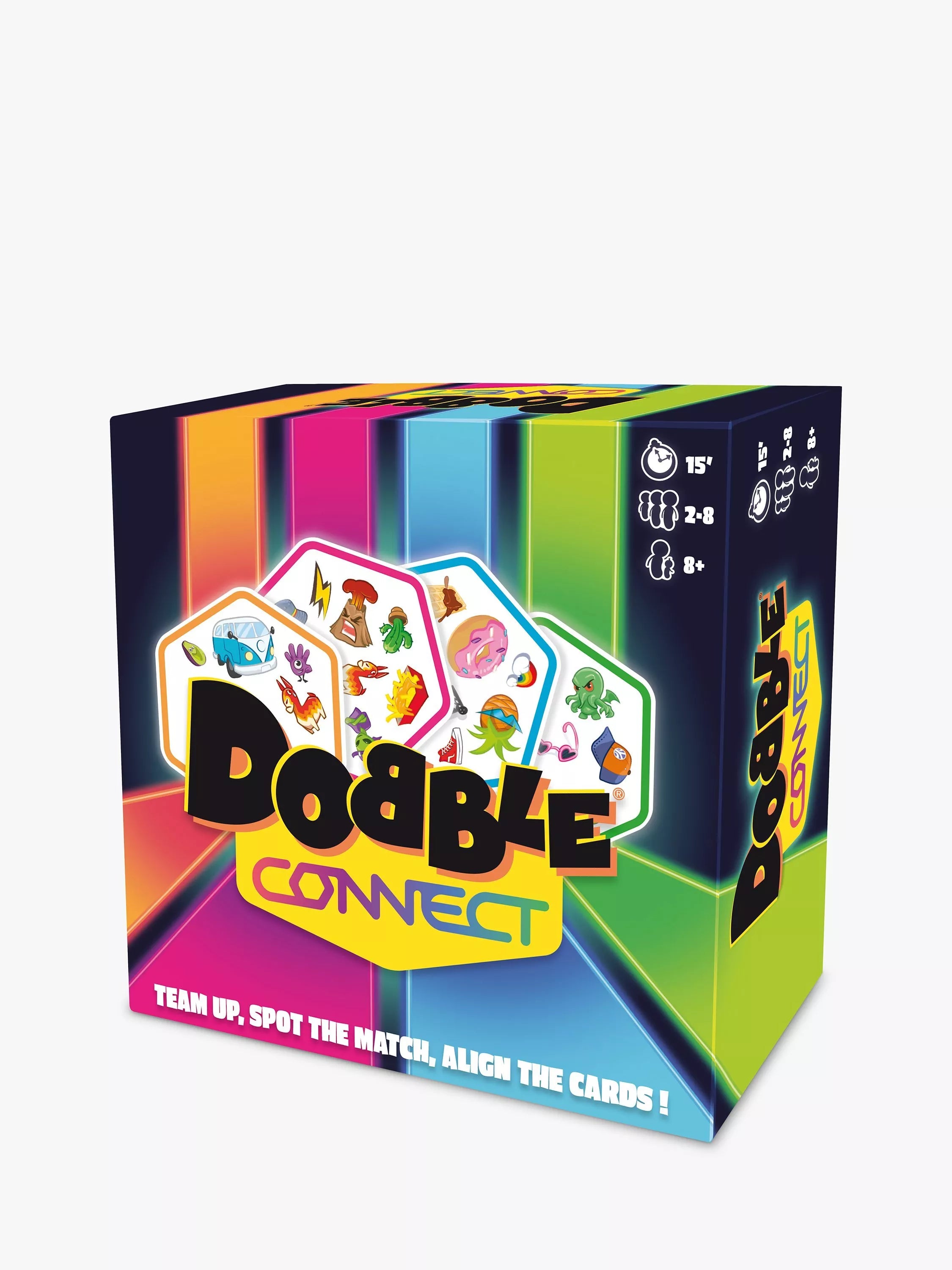 Asmodee Dobble Connect reflex card game - British product