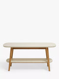 John Lewis skim shoe rack white natural - British product
