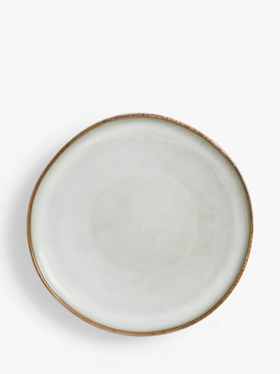 John Lewis Reactive Glaze Stoneware Side Plate 21cm in Moonlight- Buy online at McGrocer