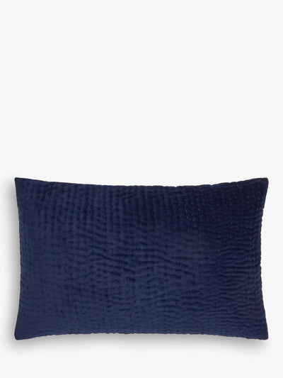 John Lewis John Lewis Quilted Velvet Scatter Cushion 45cm- Buy online at McGrocer