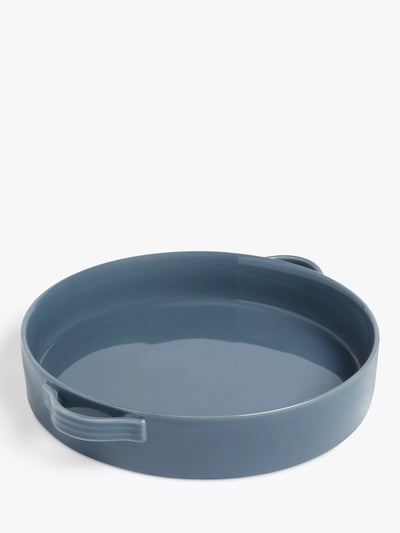 John Lewis John Lewis Blue Round Stoneware Pie Dish 26.5cm- Buy online at McGrocer
