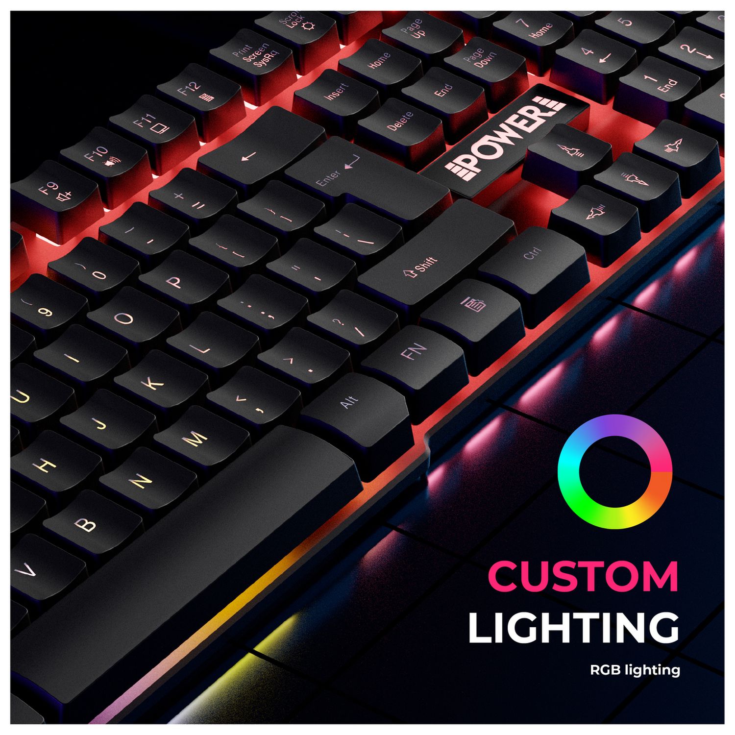 Power Gaming Recon Ocelot RGB keyboard - British product