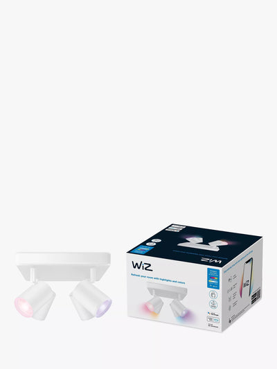 John Lewis WiZ Imageo Smart 4 LED Spotlight, White- Buy online at McGrocer