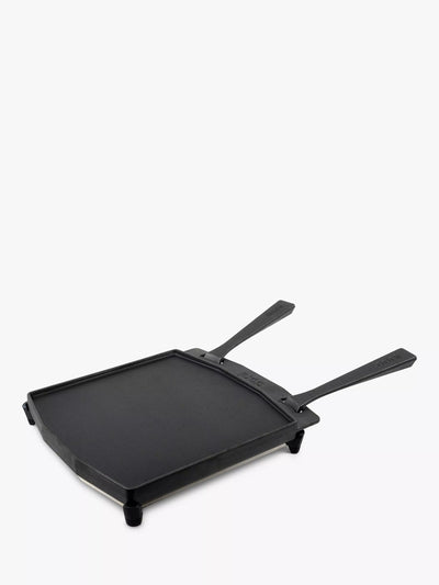 John Lewis Ooni Outdoor Oven Dual-Sided Cast Iron Grizzler Plate and Stainless Steel Trivet- Buy online at McGrocer