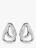 UNOde50 silver plated drop earrings 3.1cm UK version