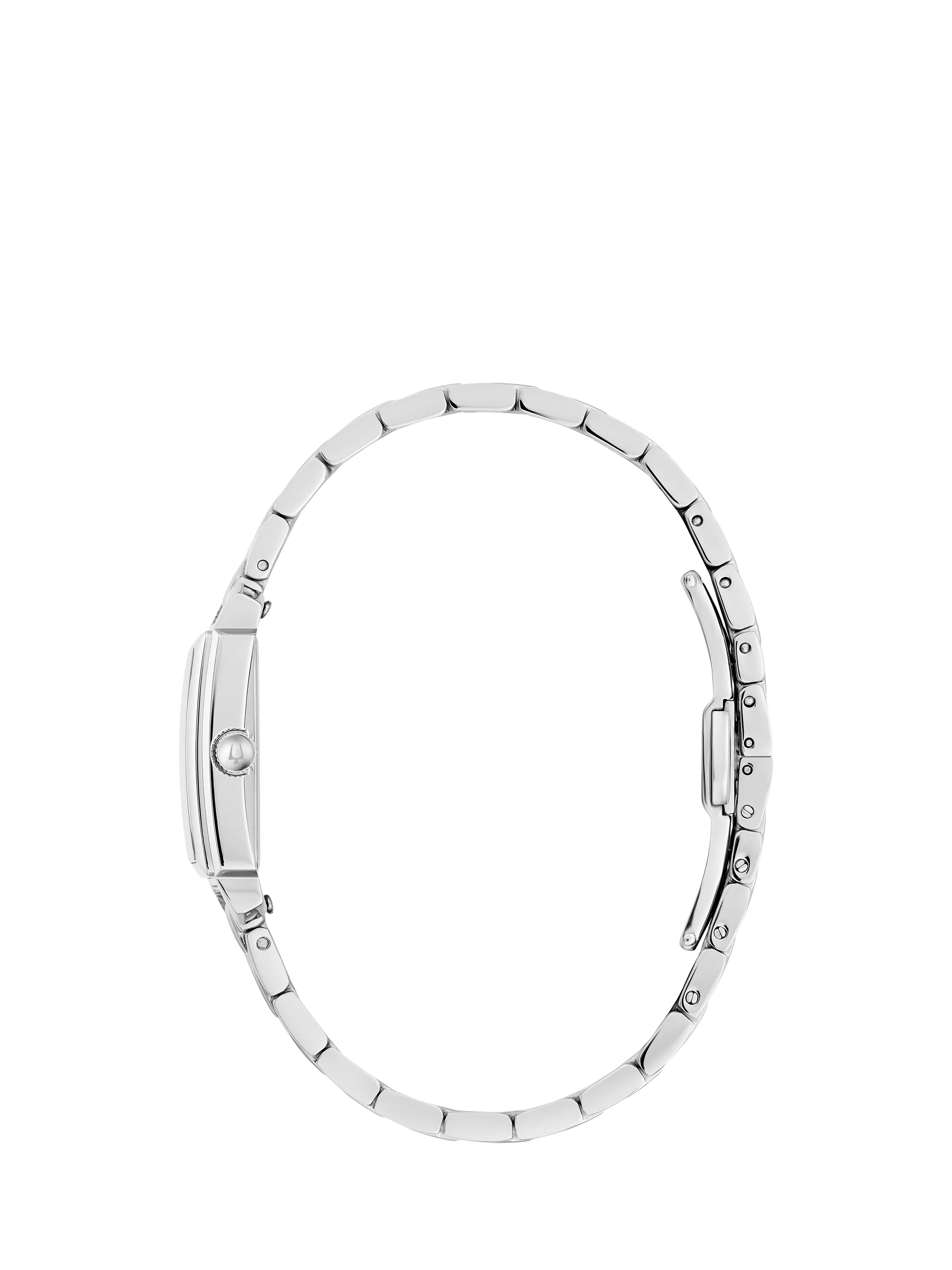 Bulova women's diamond watch with silver tone bracelet, imported from the UK
