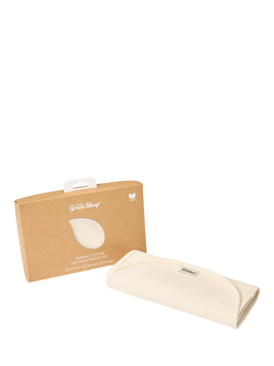 John Lewis The Little Green Sheep Cotton Moses Basket Mattress Protector- Buy online at McGrocer