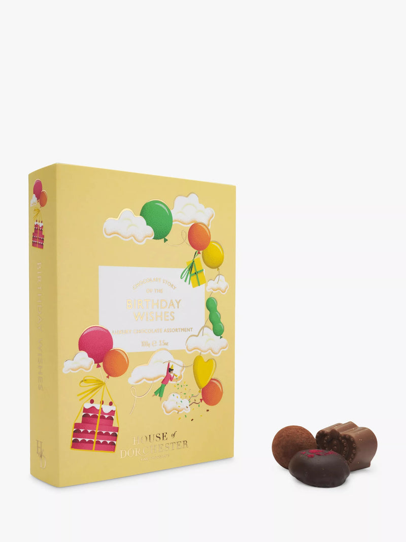 House of Dorchester Birthday Wishes Chocolate Selection Box 100g, UK version