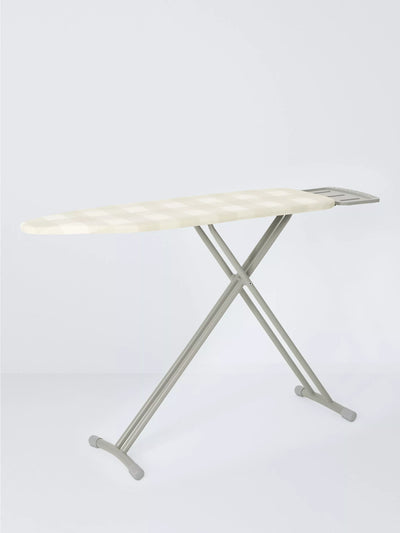 John Lewis Classic Ironing Board with Gingham Pattern and 10mm Padding- Buy online at McGrocer