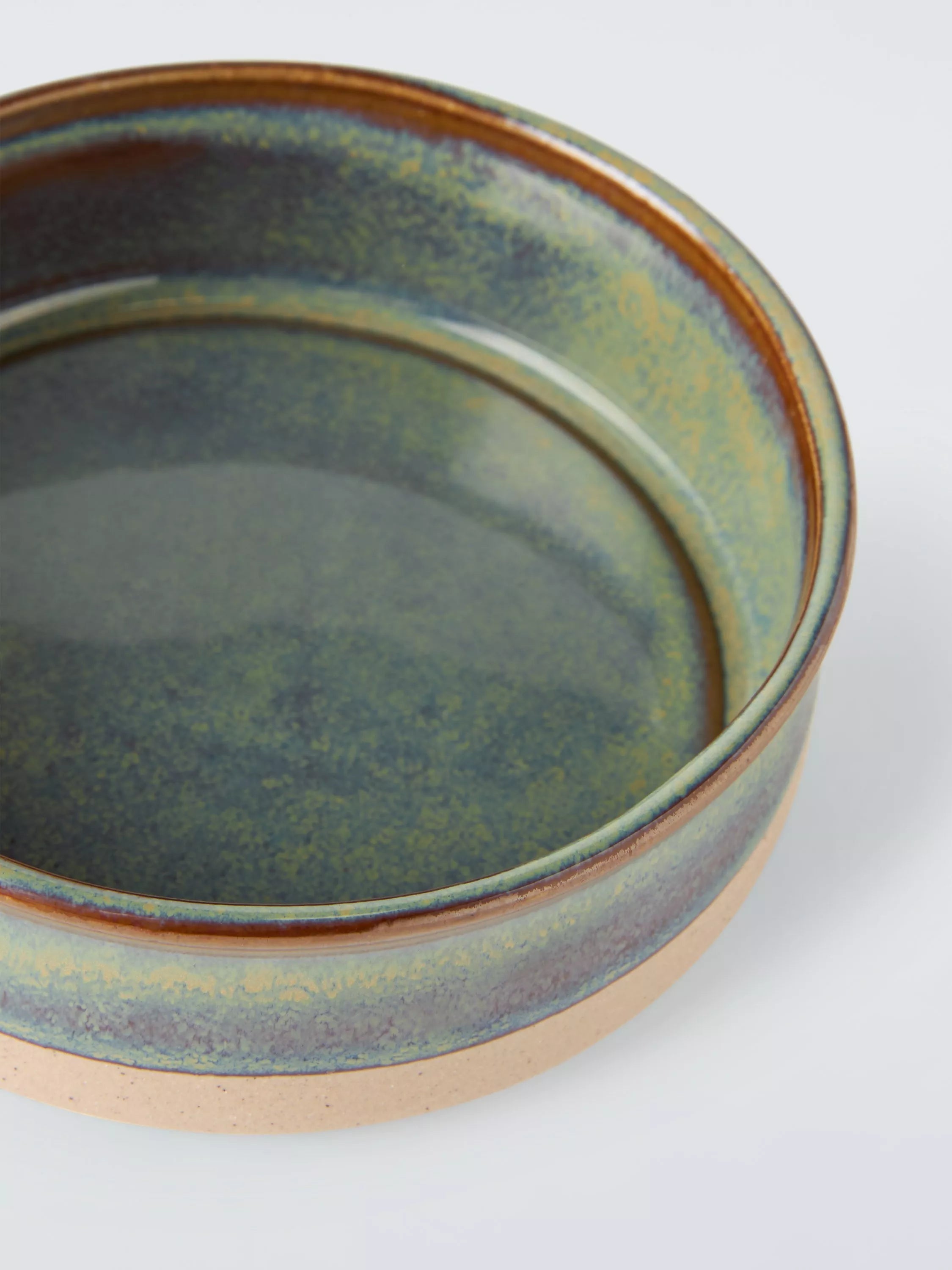 John Lewis stoneware dog bowl green/multi small, UK version