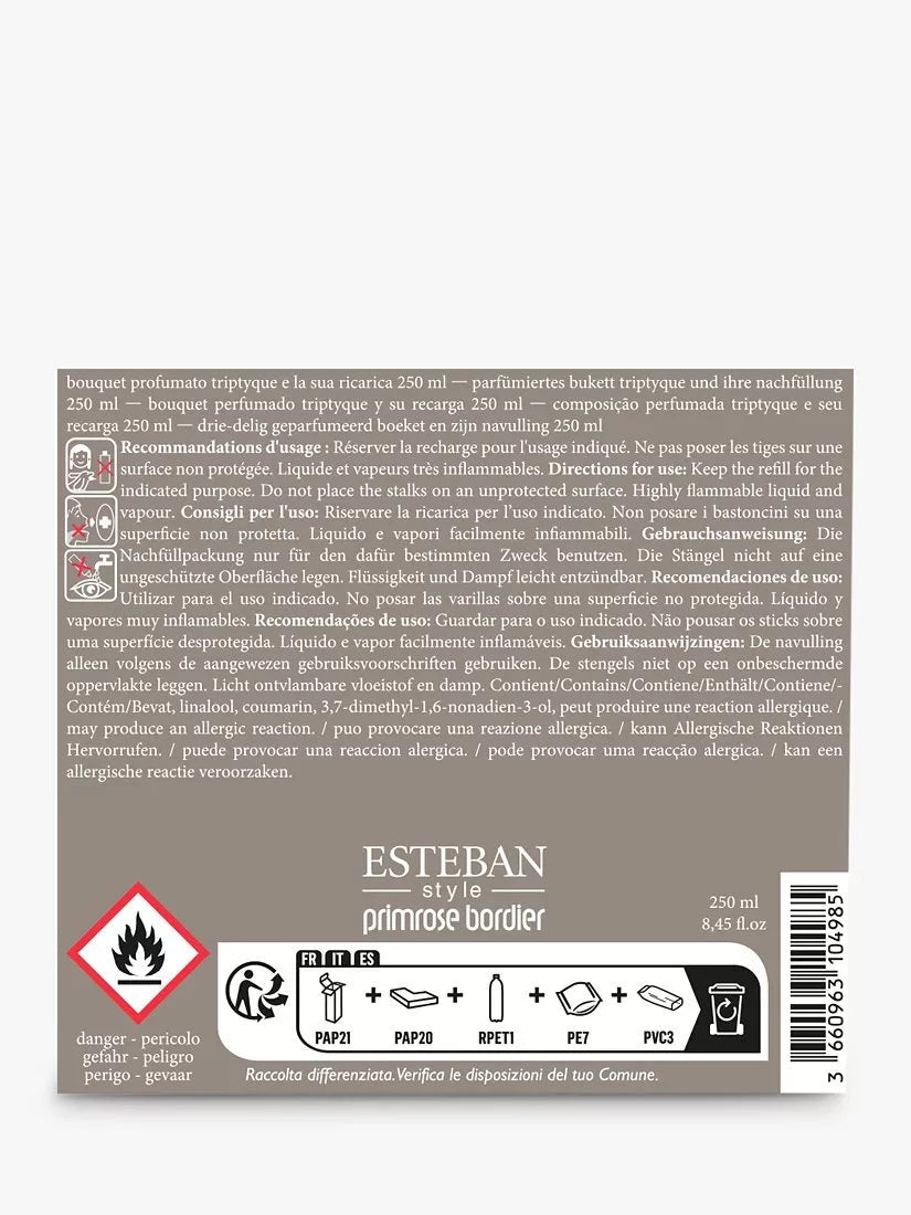 Esteban Amber reed diffuser 250ml - British product