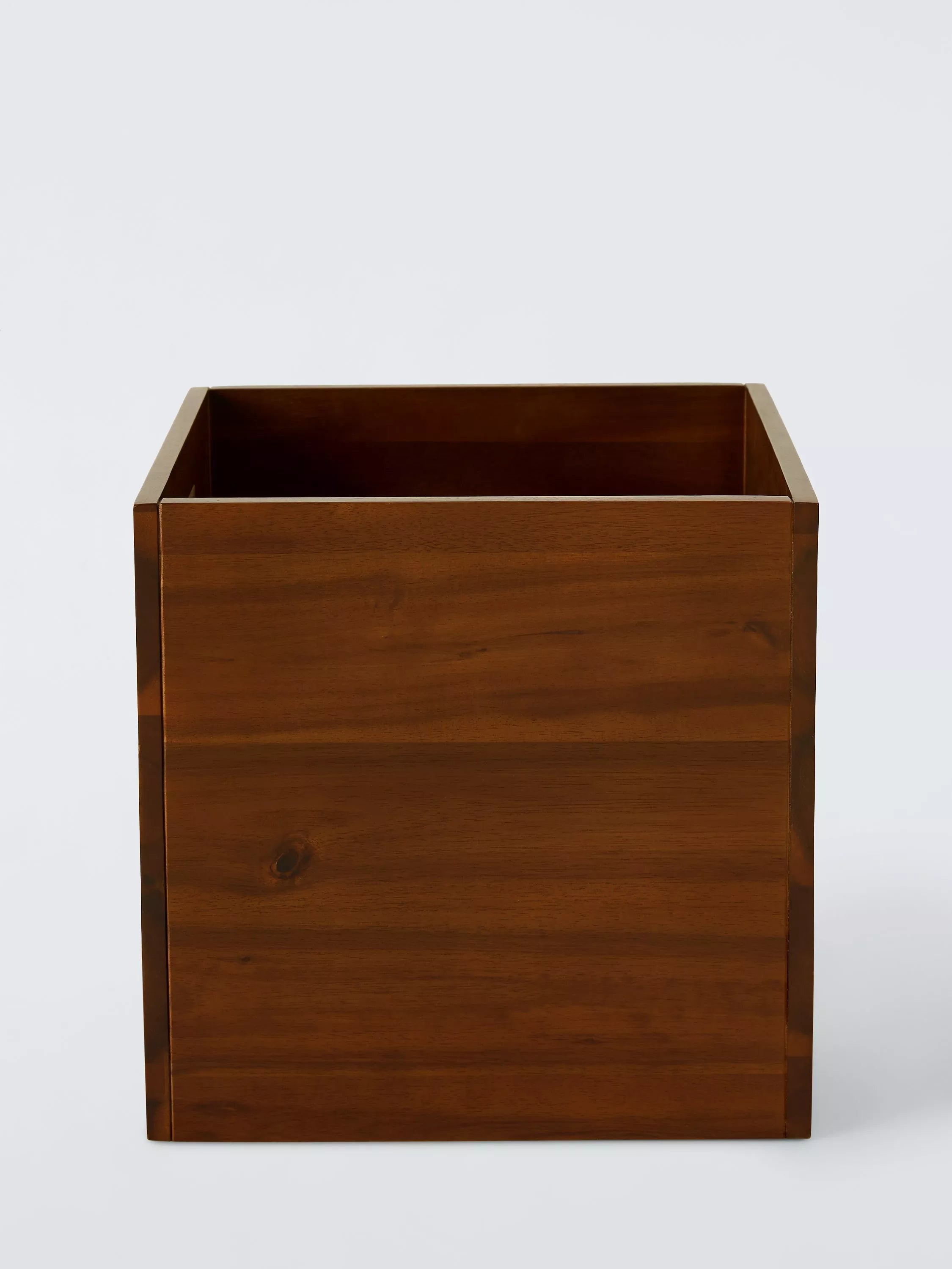 John Lewis mid-century timber storage box medium, UK version