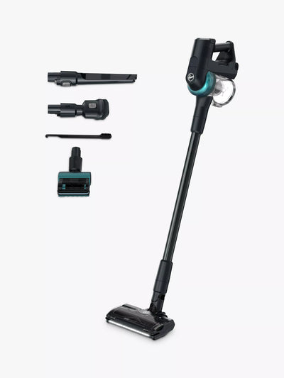 John Lewis Cordless Pet Vacuum Cleaner with Anti-Twist Technology and Mini Turbo Brush, Black and Ocean Blue- Buy online at McGrocer