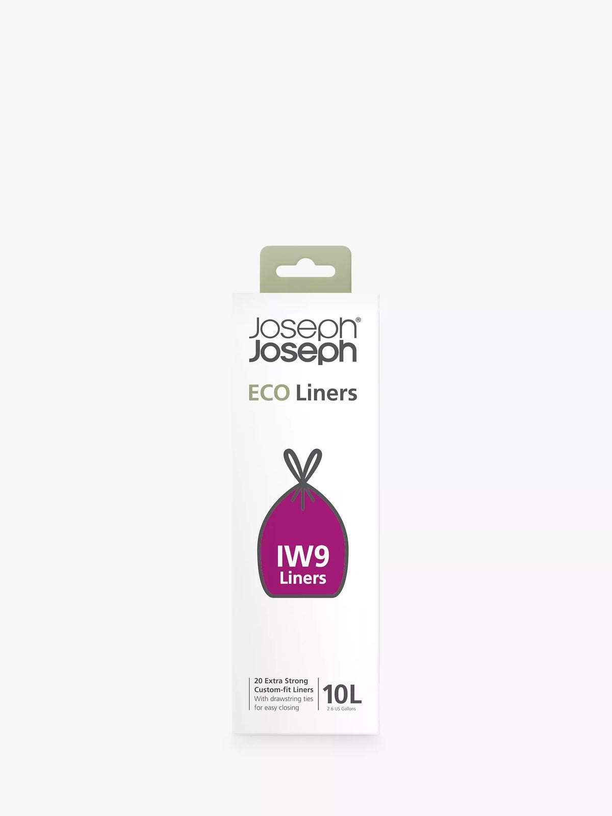 Joseph Joseph Intelligent Waste IW9 Eco Bin Liners, Pack of 20, 10L