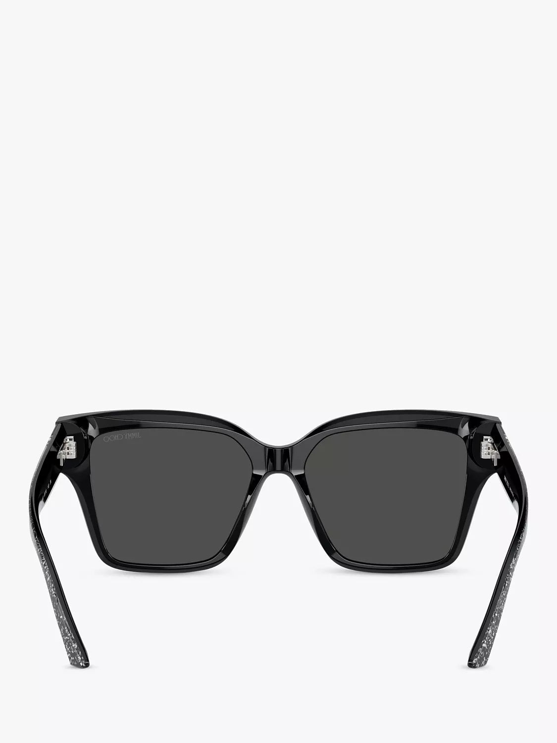 Jimmy Choo cat's eye sunglasses black silver, UK version