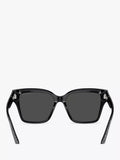 Jimmy Choo cat's eye sunglasses black silver, UK version