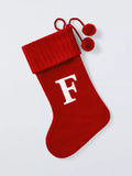 John Lewis Alphabet Christmas Stocking red, UK version