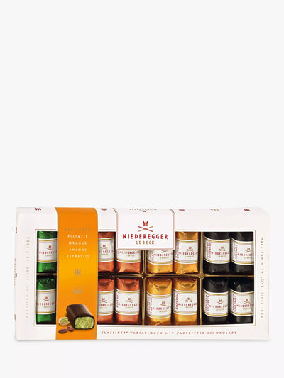 John Lewis Niederegger Mini Loaves Four Flavour Assortment Gift Box 200g- Buy online at McGrocer