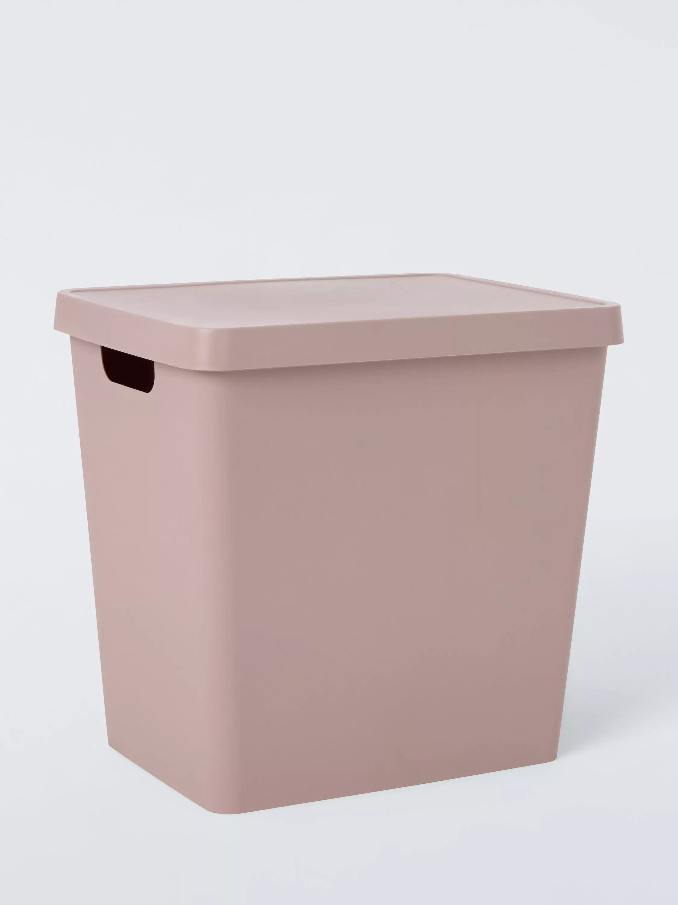 John Lewis Stackable Plastic Storage Box with Lid Extra Large