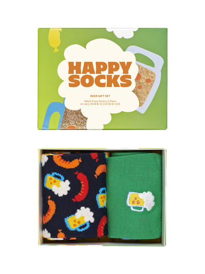 John Lewis Cotton-Rich Beer Socks Gift Set, Pack of 2, One Size (EU 41-46)- Buy online at McGrocer