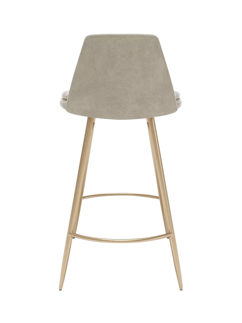 West Elm Finley bar stool Dune Light Bronze, imported from the UK