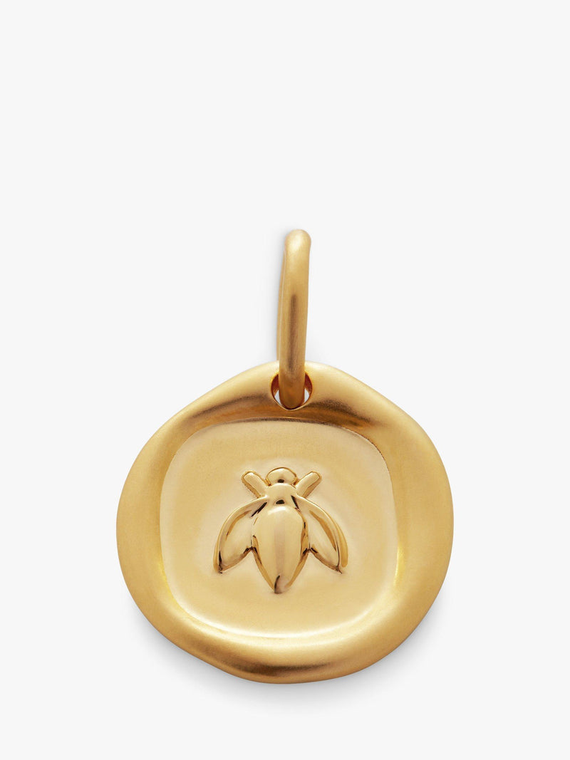 Monica Vinader bee pendant charm gold plated vermeil (British brand)