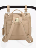 Stackers parent backpack in camel with changing mat - British product