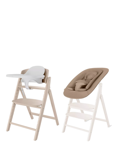 John Lewis Cybex Click & Fold 4-in-1 Highchair Set, Natural- Buy online at McGrocer