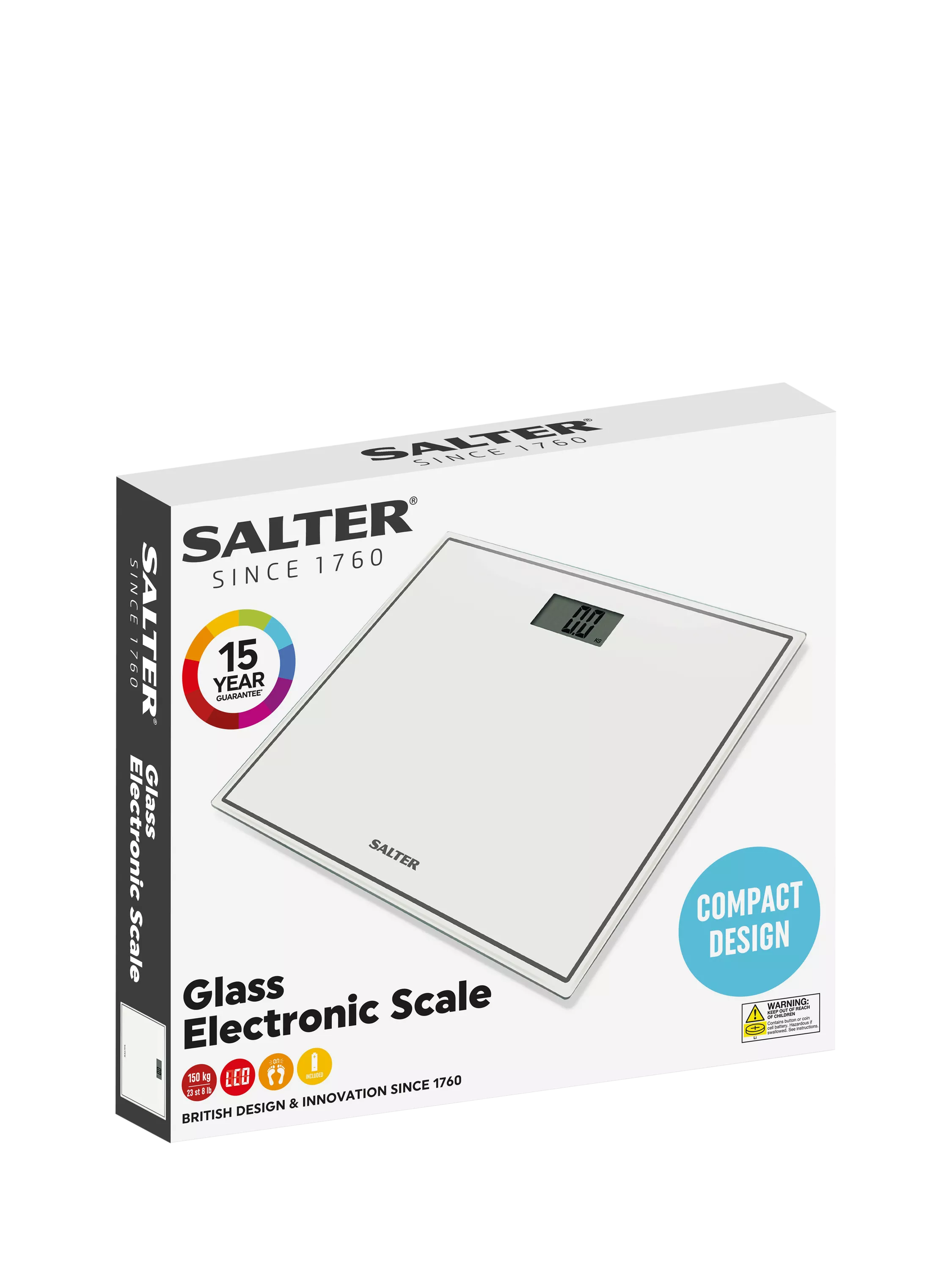 Salter compact digital bathroom scale (British brand)