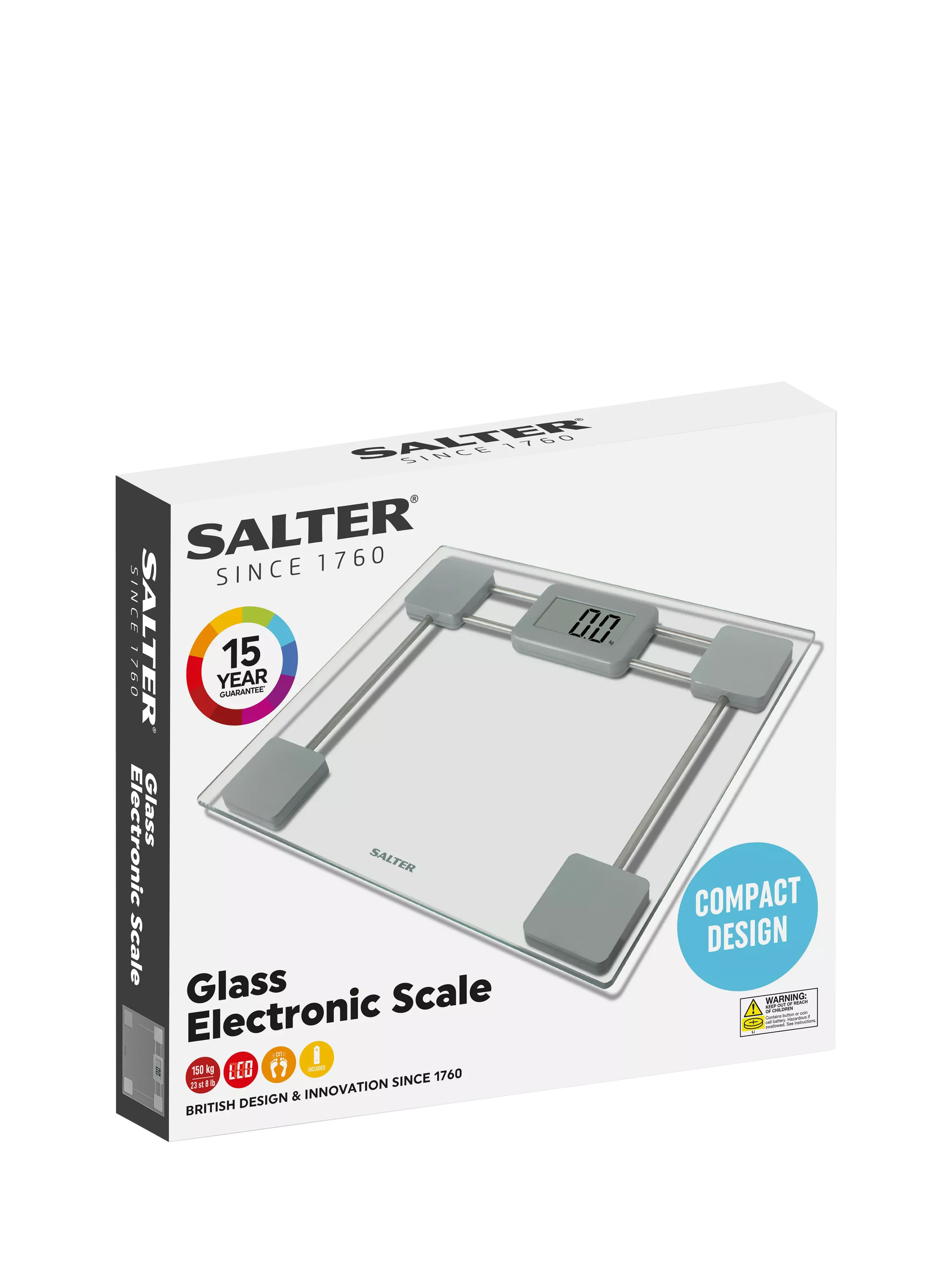 Salter glass digital bathroom scale (British brand)