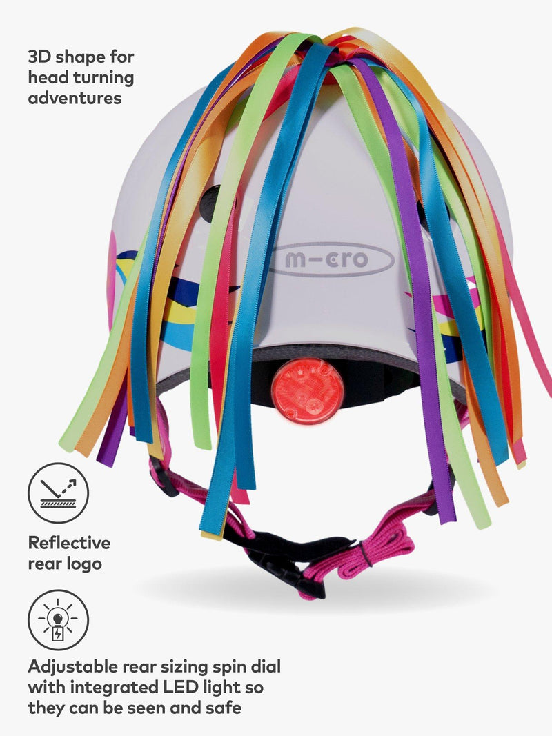 Micro Scooters 3D Unicorn kids helmet Pink Multi - British product