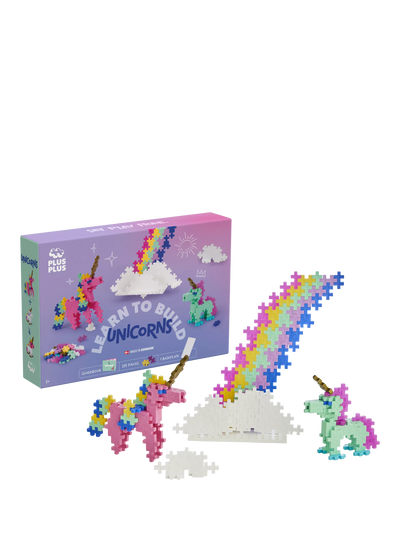John Lewis Learn to Build Unicorns Construction Set, 275 Pieces with Base Plate and Guidebook- Buy online at McGrocer