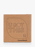 Barista & Co coffee stencil U Got This 9x9cm - British product