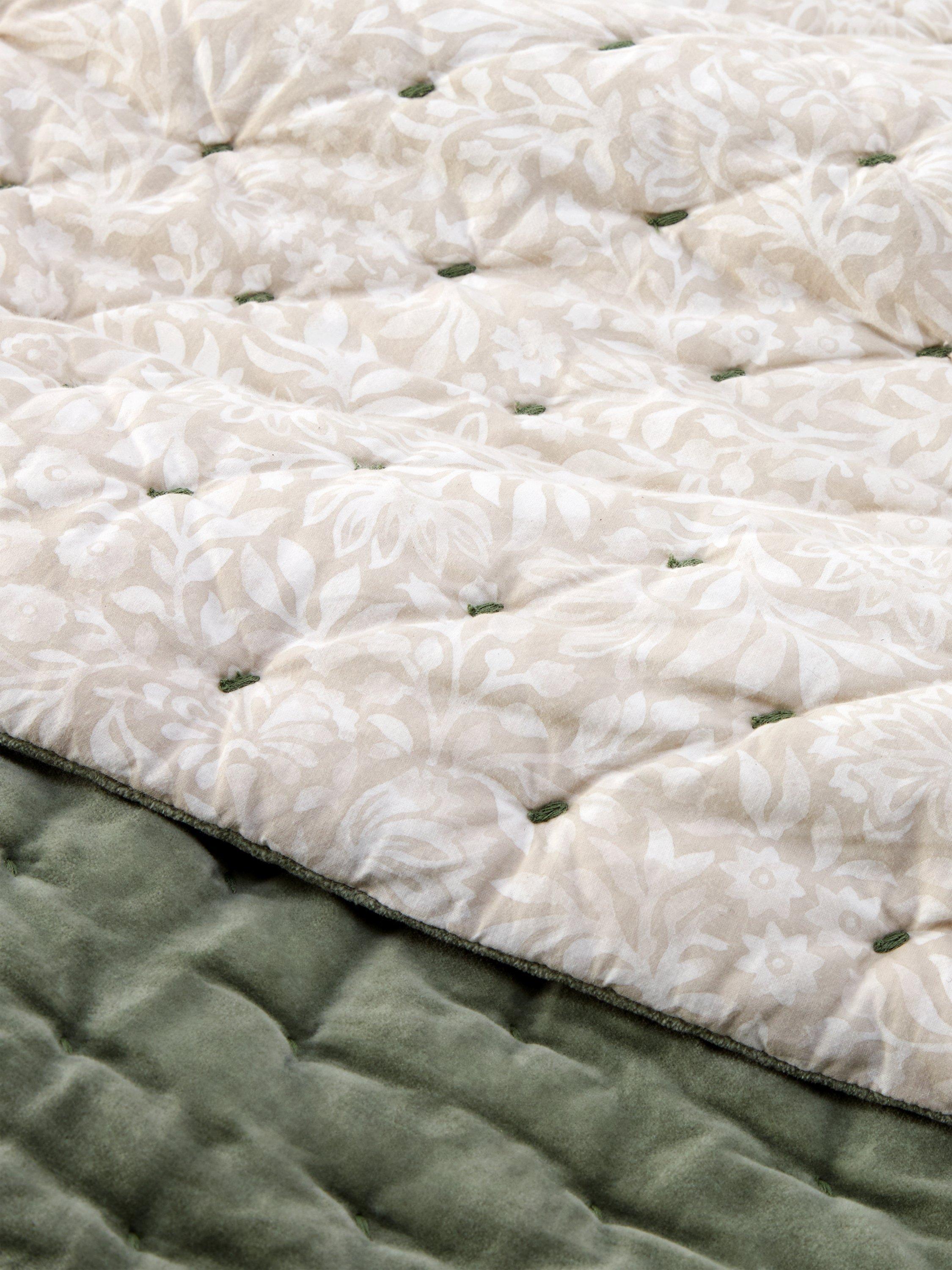John Lewis Hidcote cotton velvet quilt king size (British brand)
