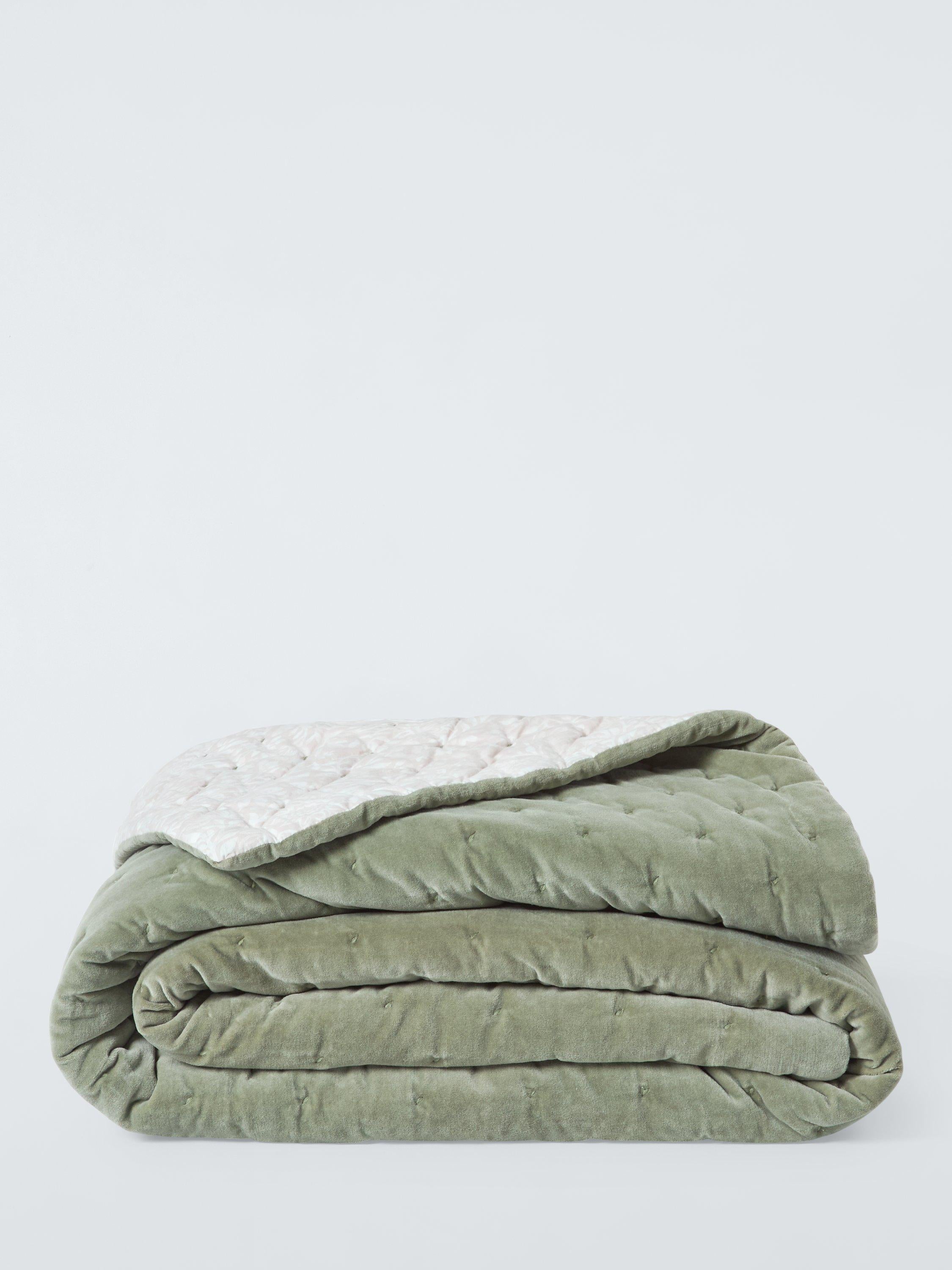 John Lewis Hidcote cotton velvet quilt king size (British brand)