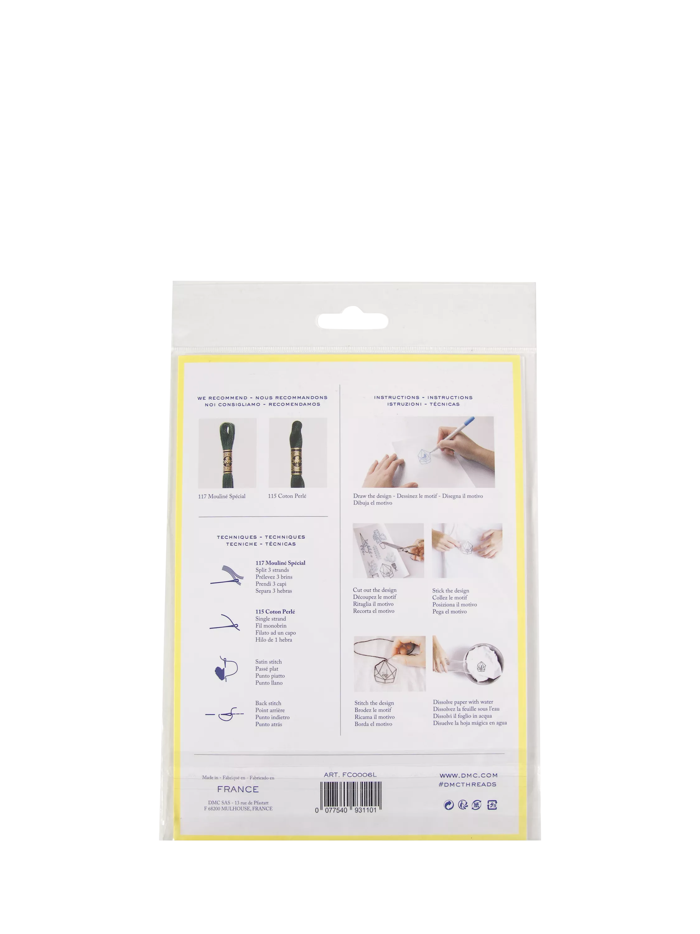 DMC A5 Magic Paper embroidery transfer paper - British product